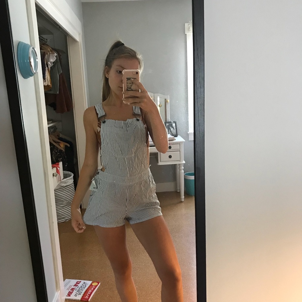 ‼️SOLD‼️Striped Overalls